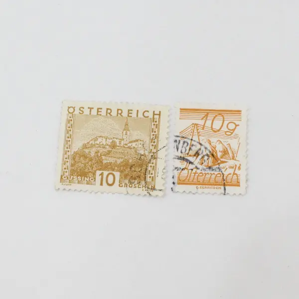 Lot Of 10 Austria 1930s-1950s Stamps Used