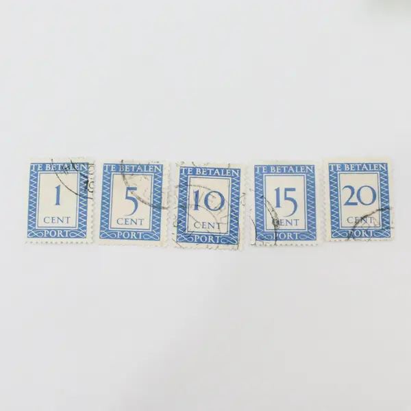 Lot Of 12 Netherlands 1947 Postage Due Stamps Used