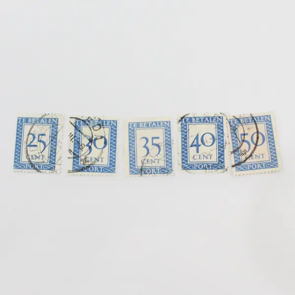 Lot Of 12 Netherlands 1947 Postage Due Stamps Used