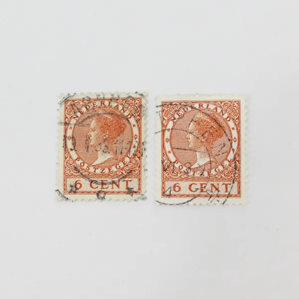 Lot Of 9 Netherlands 1900s-1920s Queen Wilhelmina Stamps Used