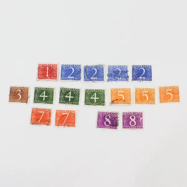 Lot Of 16 Netherlands 1946-1957 Van Krimpen Stamps Used