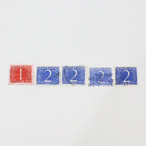 Lot Of 16 Netherlands 1946-1957 Van Krimpen Stamps Used