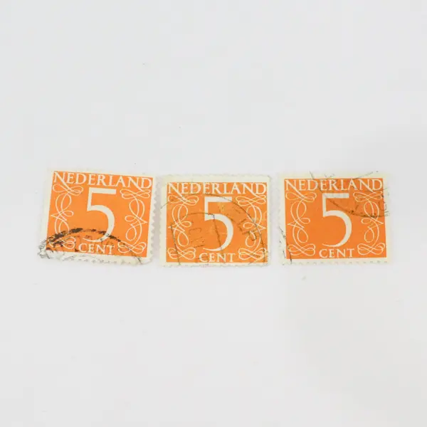 Lot Of 16 Netherlands 1946-1957 Van Krimpen Stamps Used