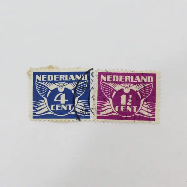 Lot Of 8 Netherlands 1930s-1940s Flying Dove Stamps 