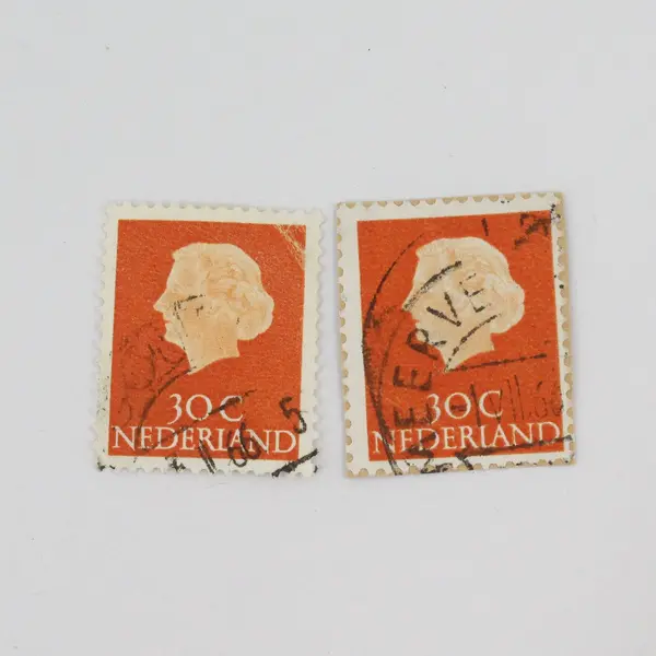 Lot Of 23 Netherlands 1950s Queen Juliana Stamps Used