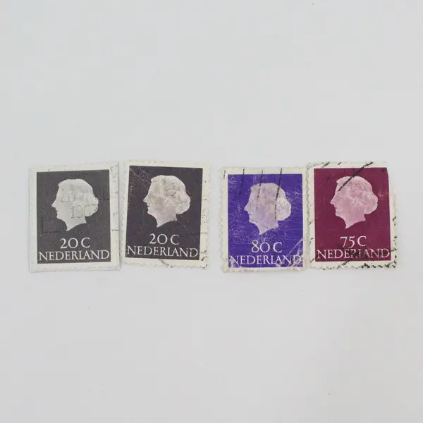 Lot Of 23 Netherlands 1950s Queen Juliana Stamps Used