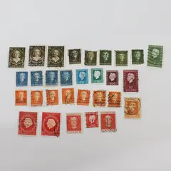 Lot of 30 Mixed Netherlands & Suriname Queen Juliana Stamps Used 1950s-1960s
