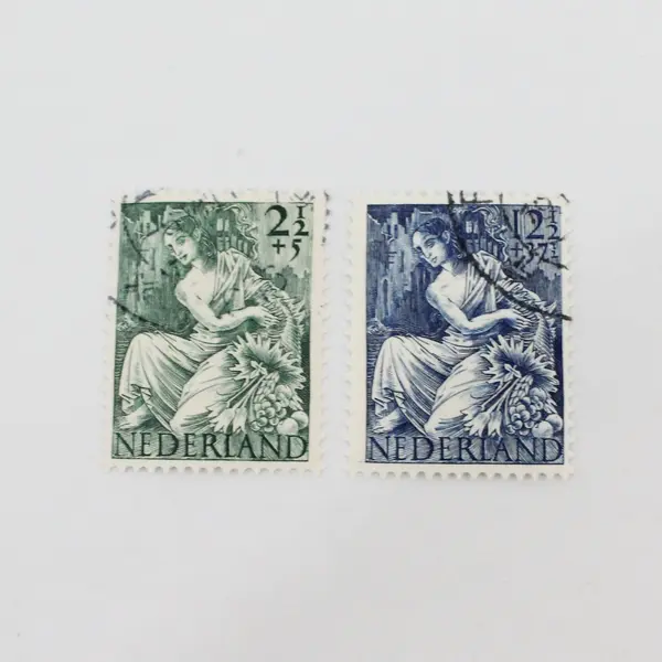 Set Of 5 Netherlands 1946 National Recovery Stamps  SC #B159-63 Used