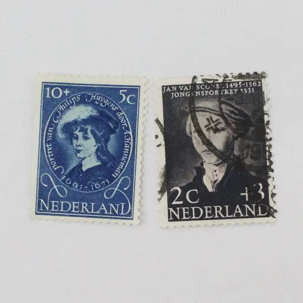 Lot Of 9 Netherlands 1940s-1950s Child Welfare Stamps Used