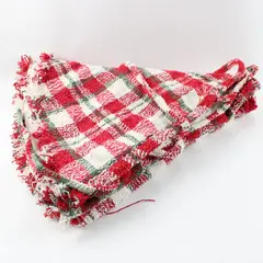Rachel Zoe Christmas Tree Blanket Plaid Holiday Throw 51x51 in