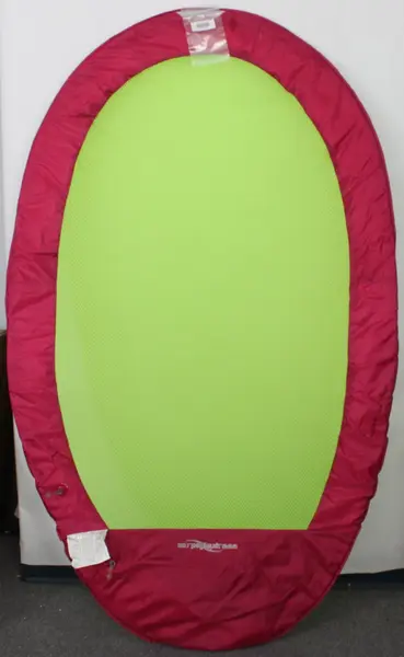 SwimWays Spring Float Pool Lounger Inflatable Raft Pink Green