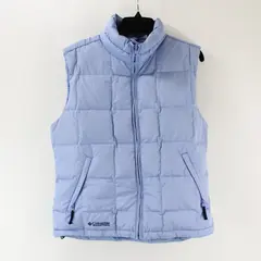 Columbia Women's Large Pale Blue Quilted Zip-Up Puffer Vest
