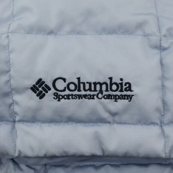 Columbia Women's Large Pale Blue Quilted Zip-Up Puffer Vest