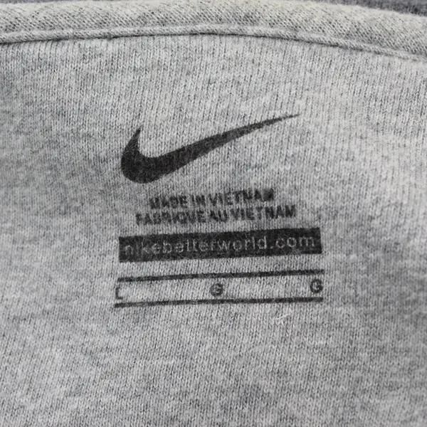 Nike Womens Gray Large Zip Up Sweater Embroidered "Oregon" in Green/White