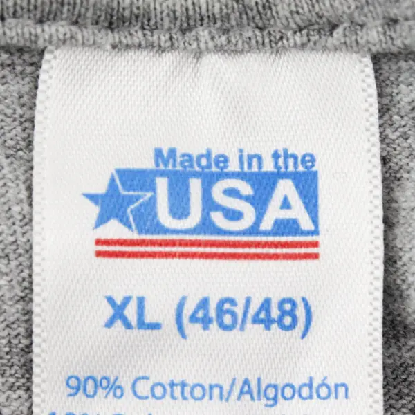 Made In The USA US Flag T-Shirt Size XL Gray "Made In America-2015"