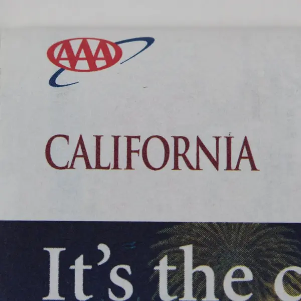 Vintage AAA Member California Road Map 2005-2007