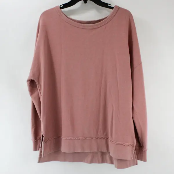 Buffalo David Bitton Pink Sweatshirt Size Large Comfy Casual Lounging Top