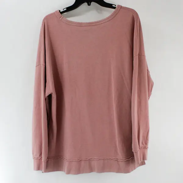 Buffalo David Bitton Pink Sweatshirt Size Large Comfy Casual Lounging Top