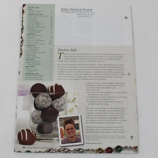 King Arthur Flour The Baking Sheet Holiday 2008 Vol XIX No 6 Expanded Holiday