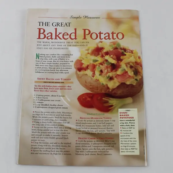 1996 Vintage Great American Home Cooking Made Easy Magazine Collector's Issue