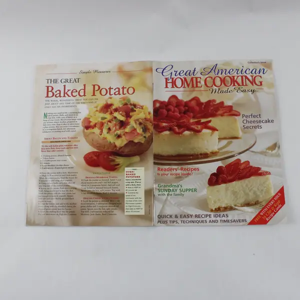 1996 Vintage Great American Home Cooking Made Easy Magazine Collector's Issue