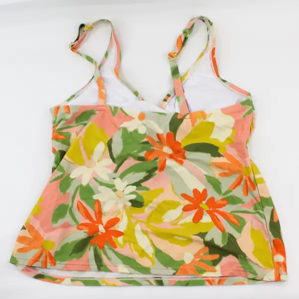 Aqua Couture Women's Large Floral Print Tankini Swim Top