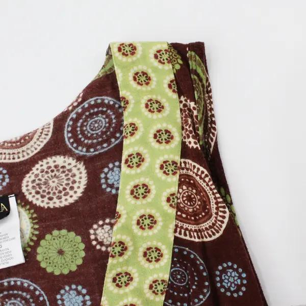 BIIA Women's Large Mandala Pattern Sundress Brown Green Blue