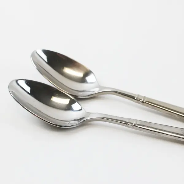 Lot of 2 Fortessa Bistro Spoons 6 Inch Used Flatware