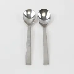 Lot of 2 Fortessa Spoons Used Dining  6in