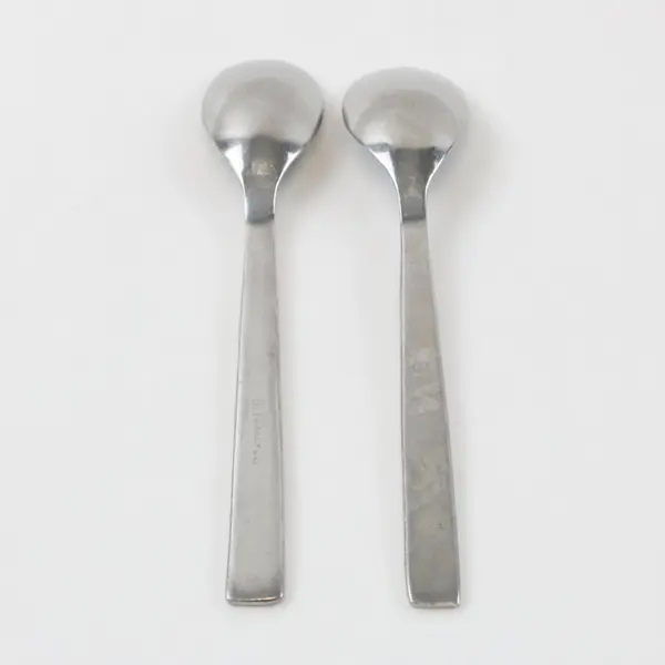 Lot of 2 Fortessa Spoons Used Dining  6in