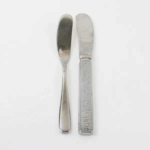 Lot of 2 Fortessa Spreading Knives for Butter Cheese Condiments