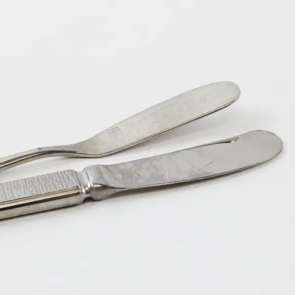 Lot of 2 Fortessa Spreading Knives for Butter Cheese Condiments