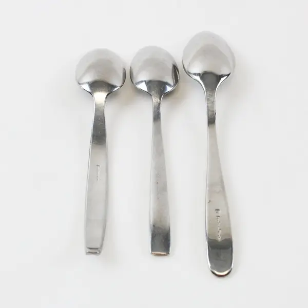 Lot of 3 Fortessa Spoons 6.5in & 5.5in Used Flatware