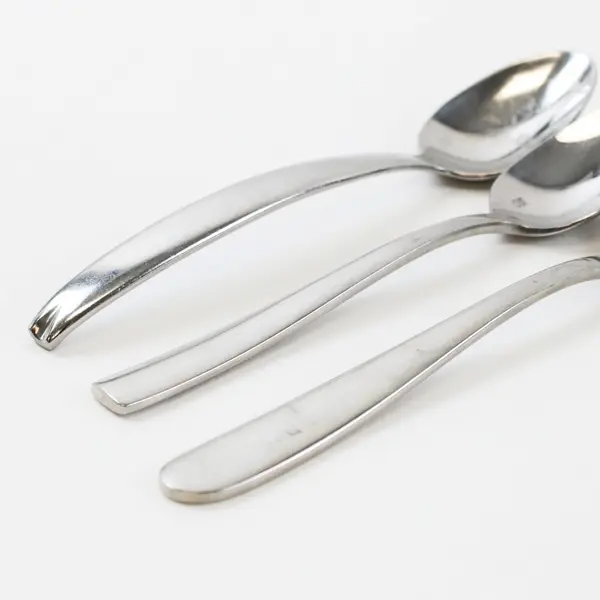 Lot of 3 Fortessa Spoons 6.5in & 5.5in Used Flatware
