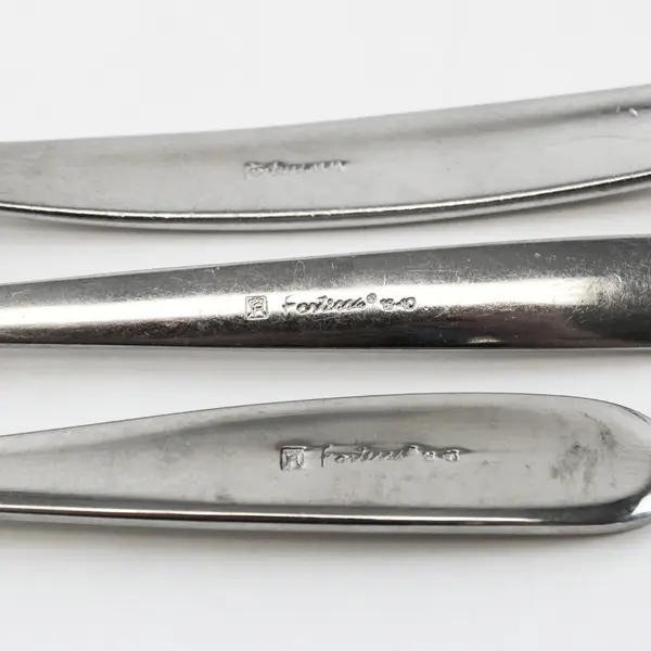 Lot of 3 Fortessa Spoons 6.5in & 5.5in Used Flatware