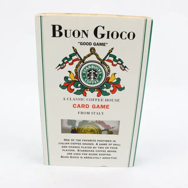 Starbucks Buon Gioco Classic Coffee House Card Game Italy