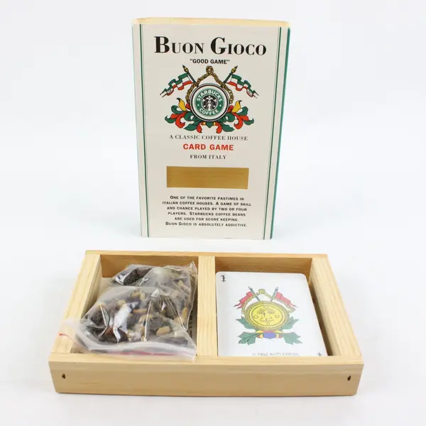 Starbucks Buon Gioco Classic Coffee House Card Game Italy
