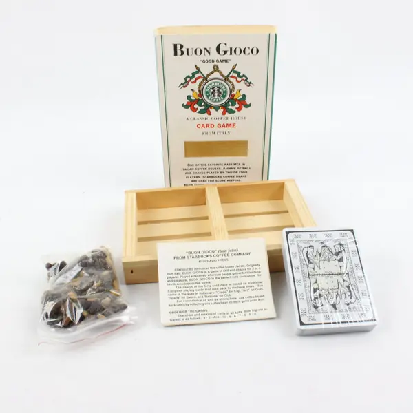 Starbucks Buon Gioco Classic Coffee House Card Game Italy