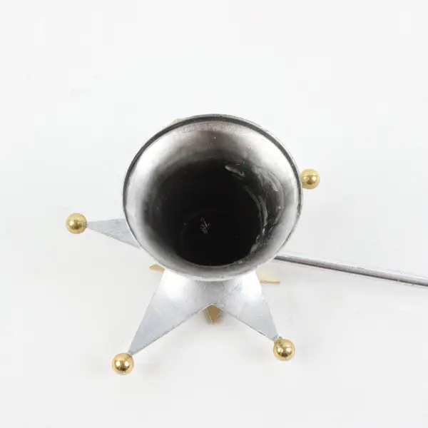 Gold & Silver-Tone Star-Shaped Candle Snuffer Extinguisher