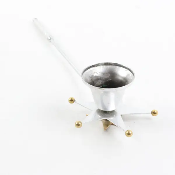 Gold & Silver-Tone Star-Shaped Candle Snuffer Extinguisher