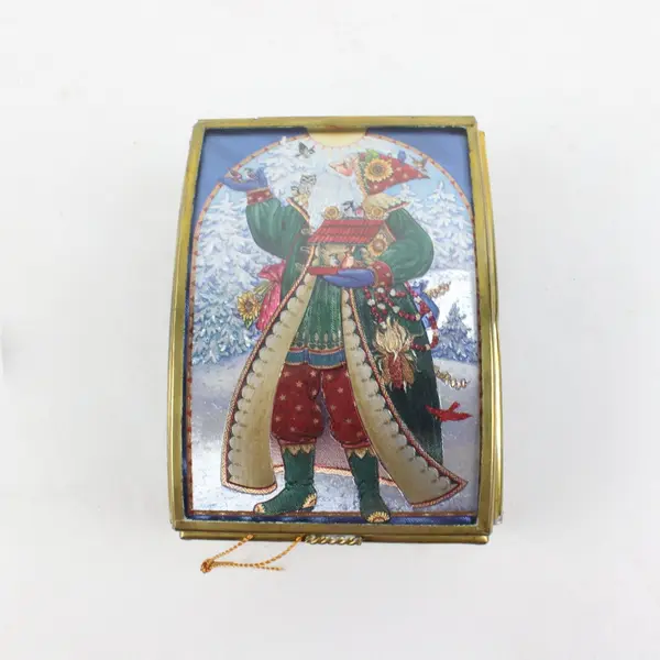 Enesco Via Vermont Artistry in Glass Judith Ann Griffith Christmas Music Box