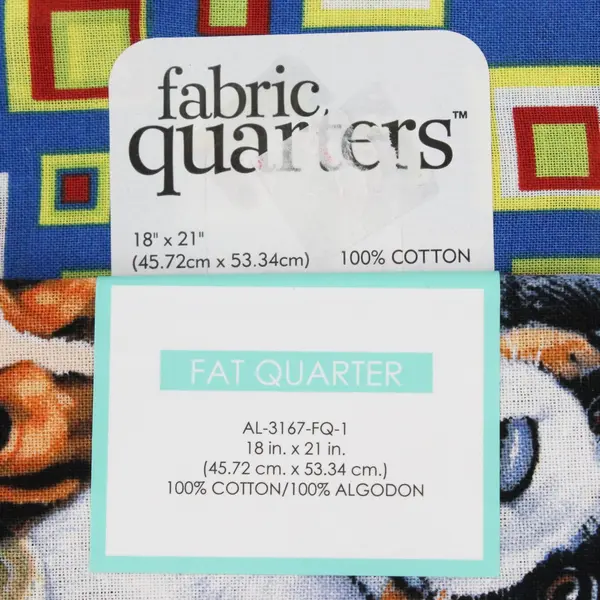 Lot of 4 Fabric Quarters Fat Quarters 18x21 100% Cotton Quilting Mixed Designs