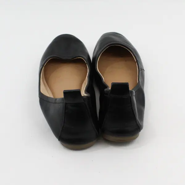 Universal Thread Women's Everly Round Toe Black Ballet Flats US 9.5 