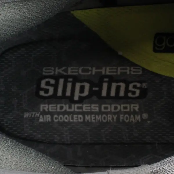 Skechers Go Walk Slip-On Shoes Men's 10.5 Grey Goga Mat Air Cooled Memory Foam