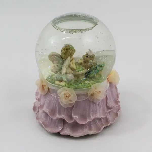 2002 Fairy Lovely Fairy Best Friends Kim Lawrence Enesco Group Snow Globe 6in