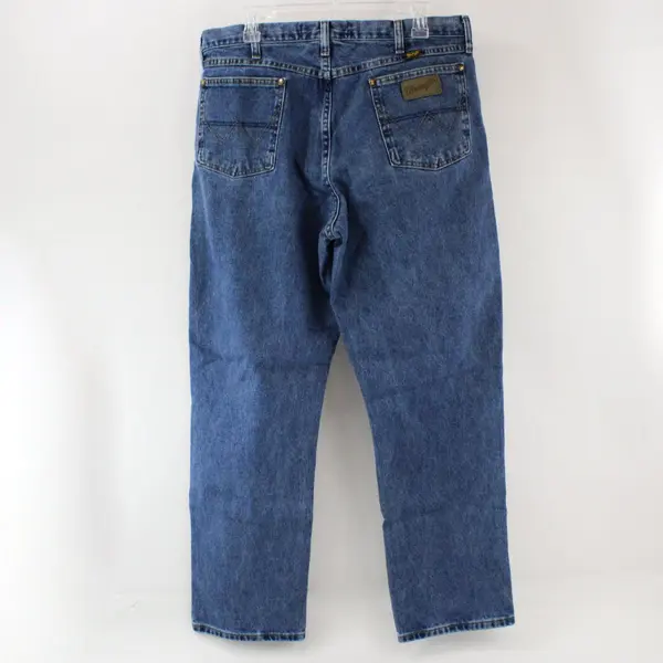Wrangler George Strait 13MGSHD Men's Jeans 38x32 Blue Straight Leg