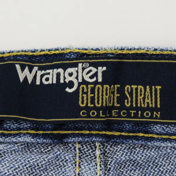 Wrangler George Strait 13MGSHD Men's Jeans 38x32 Blue Straight Leg