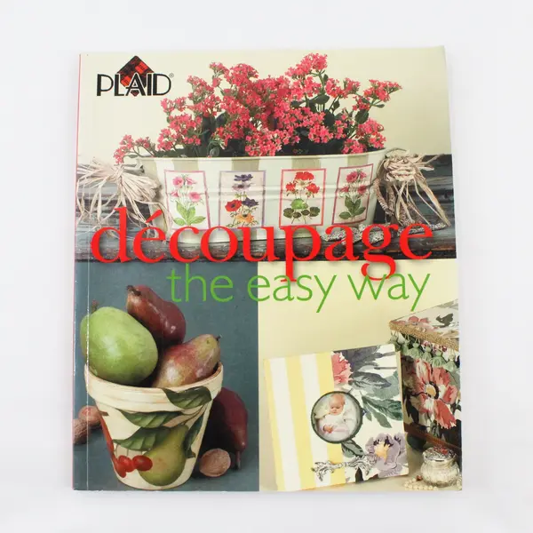 Plaid Decoupage the Easy Way 2002 1st Paperback Edition Ex-Library Book Good