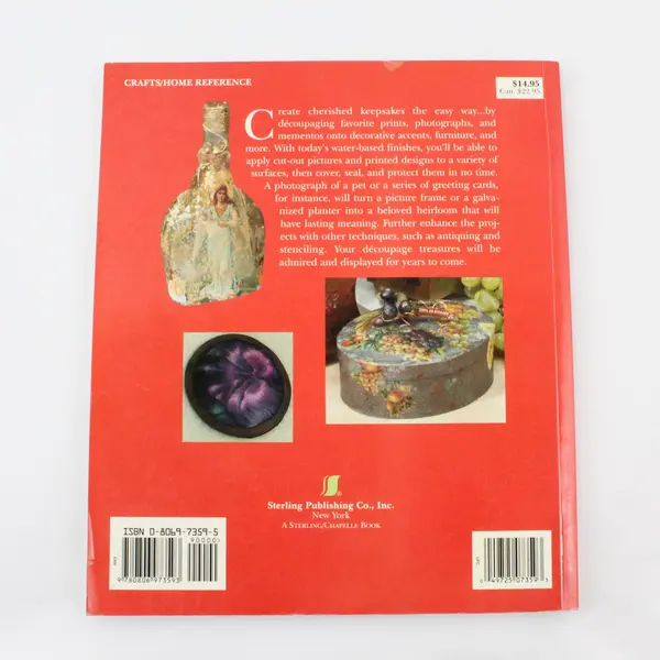 Plaid Decoupage the Easy Way 2002 1st Paperback Edition Ex-Library Book Good