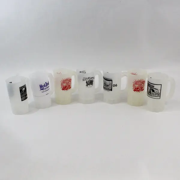 Lot of 7 Oregon Beer Wine Festival Plastic Beer Mugs
